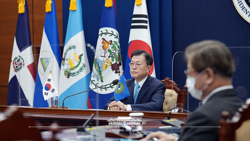 Remarks by President Moon Jae-in at 4th Korea-SICA Summit Held Online