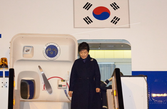 박근혜 대통령, 체코 도착
