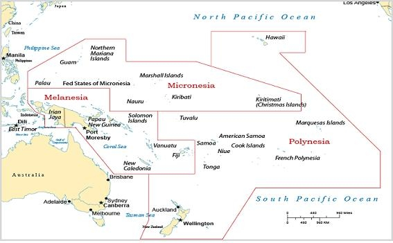 태평양도서국 지도